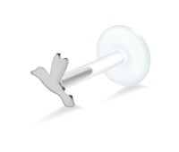 Flying Bird Shaped Labret Silver LA-136